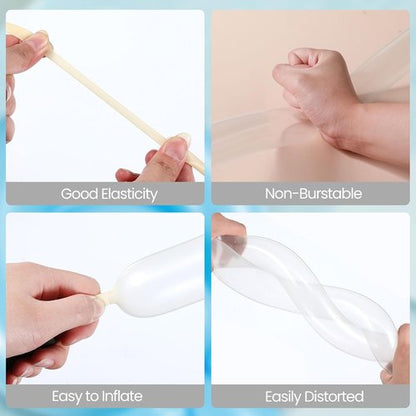 Lenwen 1000 Pcs Long Latex Twisting Balloons - Perfect for Birthday, Wedding & Party Decorations
