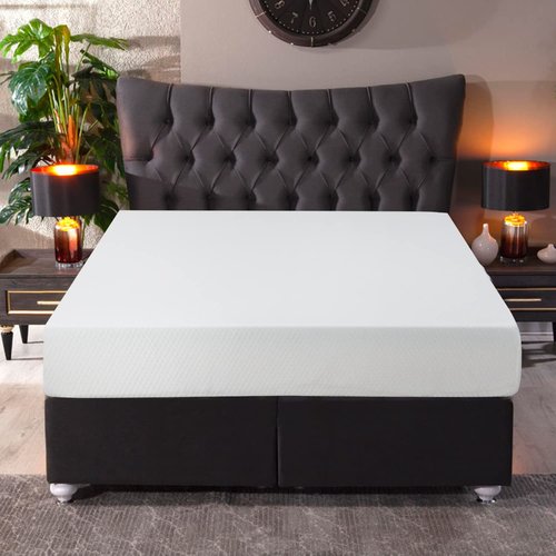 FDW 6 Inch Full Mattress, Medium Firm Base Foam, Breathable & Comfortable with Removable Washable Zipper Cover, Bed in a Box, CertiPUR-US Certified, White