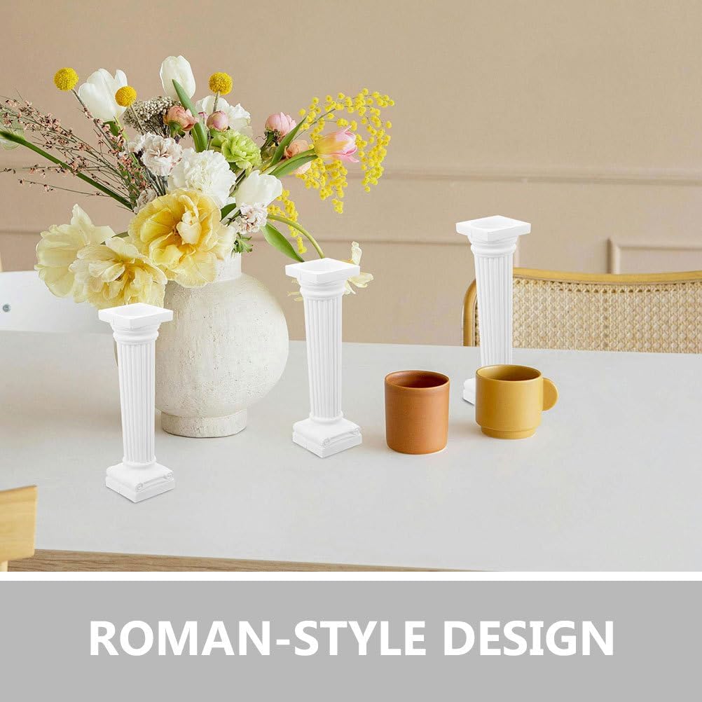 VOSAREA Mini Roman Column Decoration - 6Pcs Pillars for Photography & Wedding Decor | Sand Table Accent