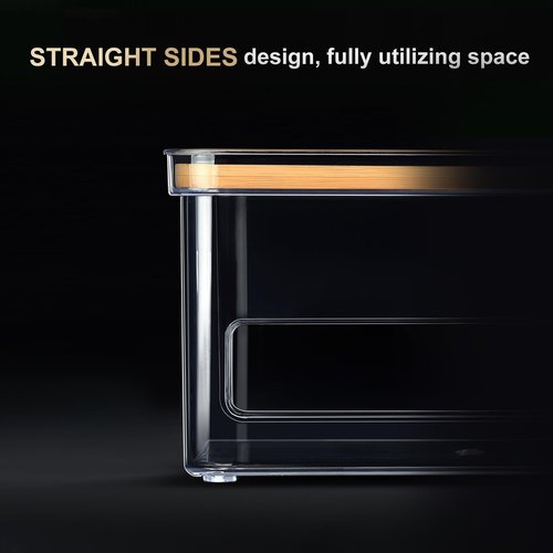 Hudgan Medium (8 Gallon) Trash Bag/Garbage Bag Dispenser with Bamboo Top Suitable for Kitchen Under Sink