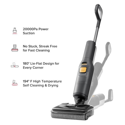 Roborock F25 BX Wet Dry Vacuum Cleaner - Cordless All-in-One Mop with 20000Pa Suction & Self-Cleaning