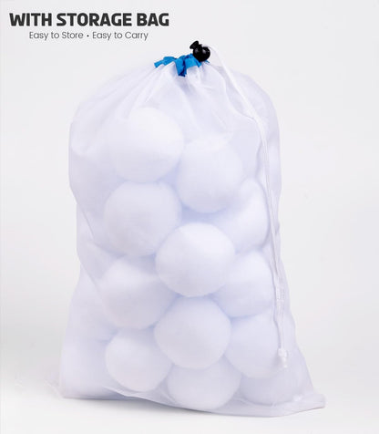 Skiennix 30 Pack Snow Fighting Balls - Plush Indoor Christmas Snowballs for Fun Playtime Decor