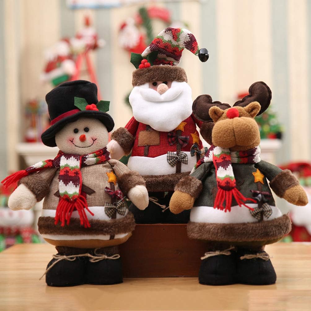 Regine Switzerland Christmas Decor - Standing Snowman Dolls for Kids - Perfect Holiday Decorations