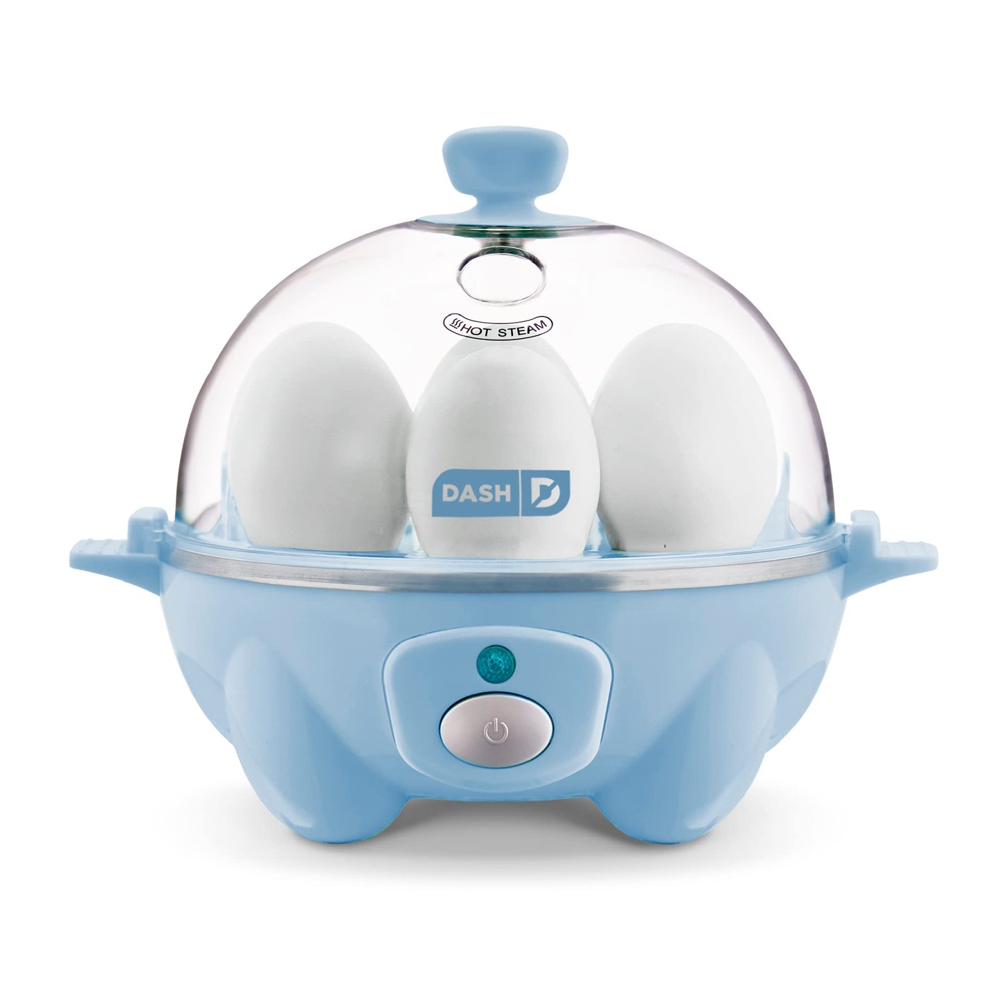 DASH Rapid Egg Cooker (6 Egg Capacity) and DASH Mini Rice Cooker Steamer Bundle - Dream Blue and Aqua