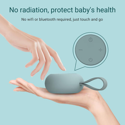 Skiennix Portable Baby Sound Machine - 12 Soothing Sounds | Sleep Soother with Timer Function & 15-Hour Battery Life