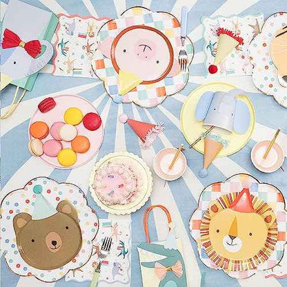 Meri Meri Animal Parade Large Napkins (Pack of 16), Thick & Absorbent 3-Ply Paper Napkins, Disposable