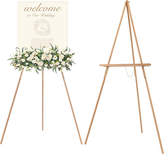 MEEDEN Wood Easel Stand - Versatile Tripod Display for Posters, Pictures & Paintings | Wedding Decor Holder