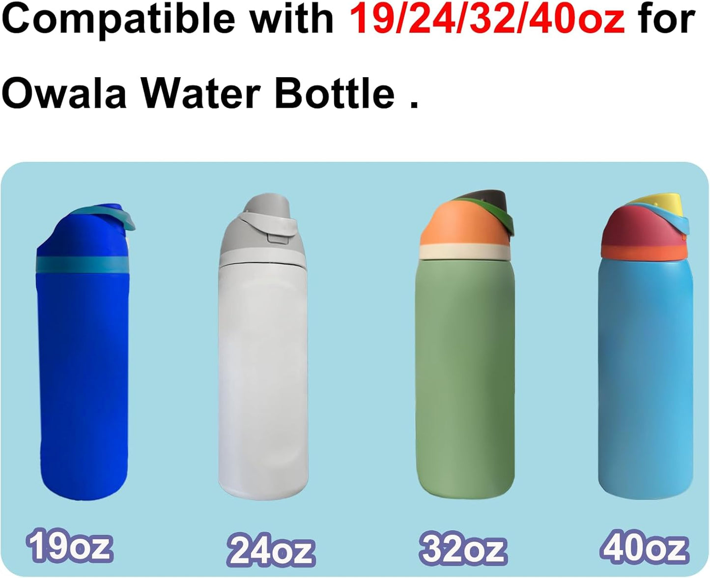 Owala FreeSip Replacement Water Bottle Gaskets - 6 Pcs Silicone Lid Seal Accessories