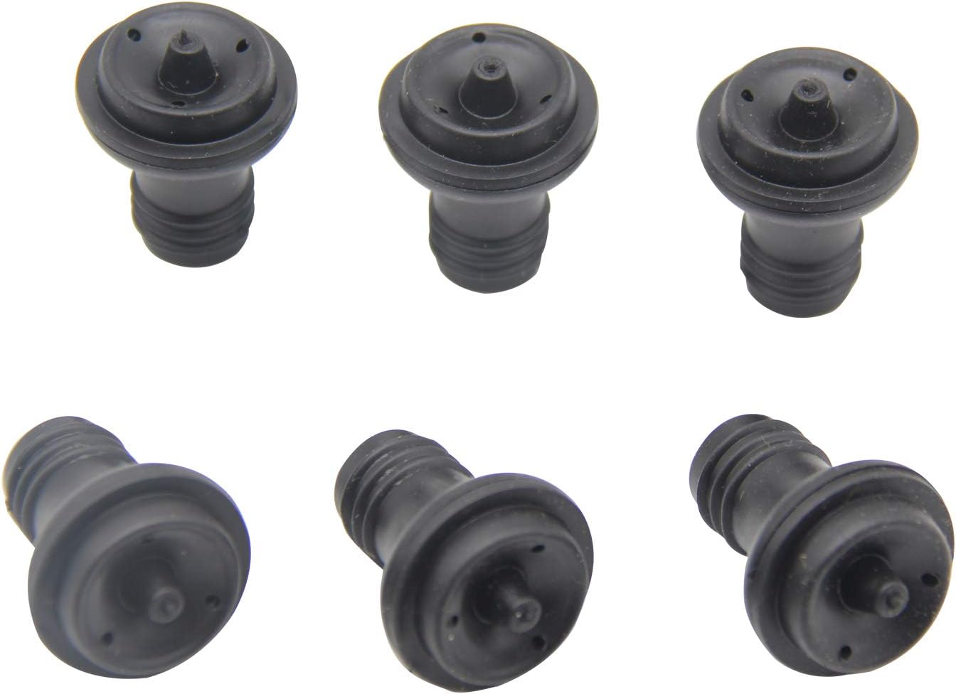 Wine Stoppers, Vacuum Stoppers for Wine Saver Vacuum Pump Preserver Edible Grade Rubber Wine Stopper, Keep Your Wine Fresh Pack of 6