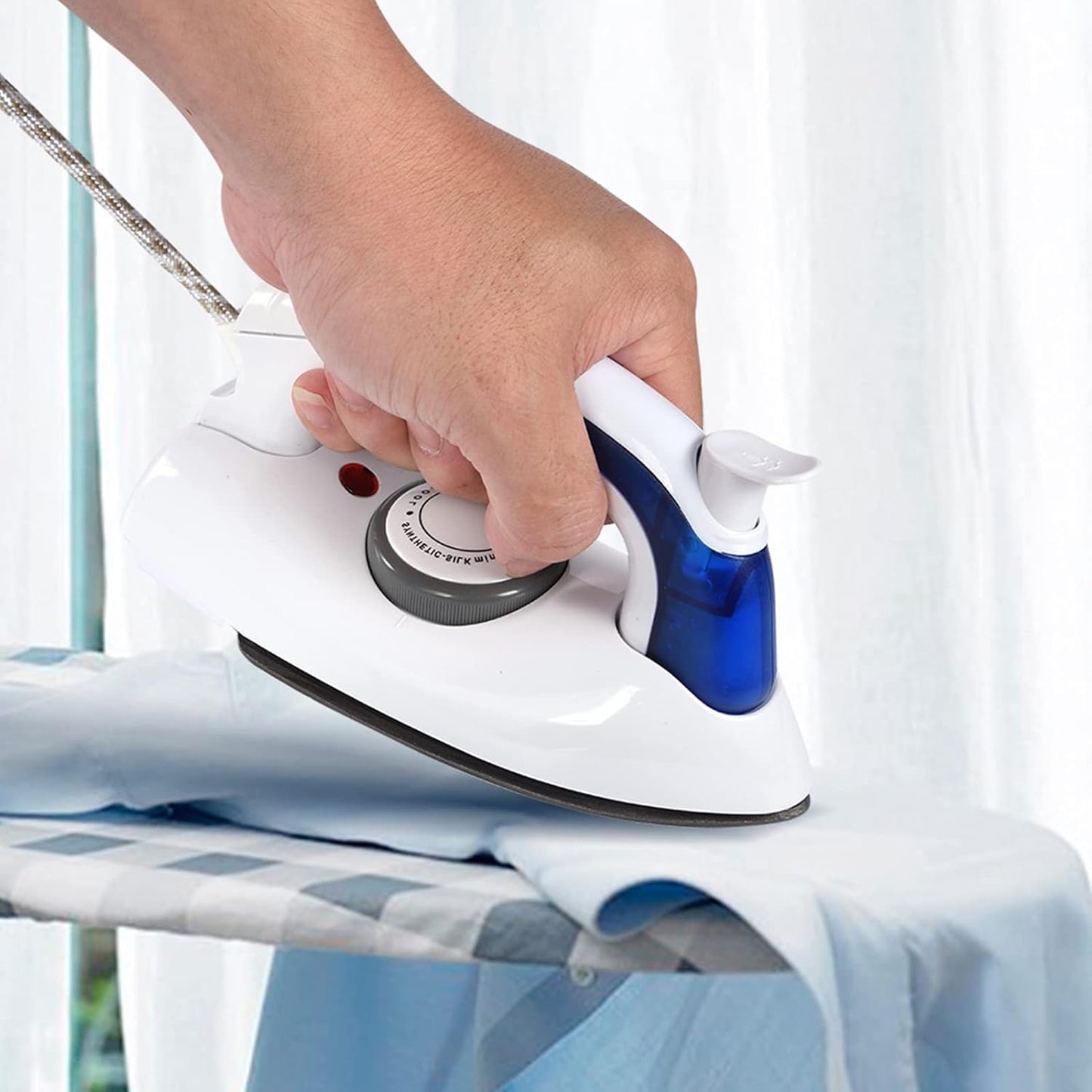 Skiennix Portable Mini Steam Iron - Handheld & Foldable with Temperature Control | Nonstick Sole Plate