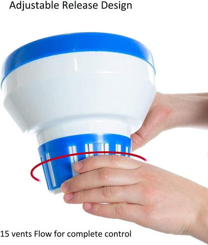 Skiennix Floating Chlorine Dispenser - Large Capacity 7" Chlorinator for Pool & Spa | Fits 3" Tablets