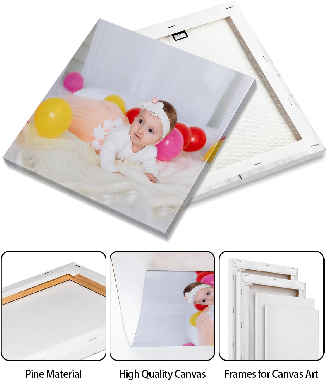 Skiennix Personalized Canvas Wall Art - Custom Photo Prints for Living Room & Bedroom Decor | Unique Gift Idea