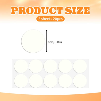 Skiennix Taper Candle Holder Inserts - 20 Pcs Adhesive Grips for Secure Candle Placement | Perfect for Weddings & Holidays
