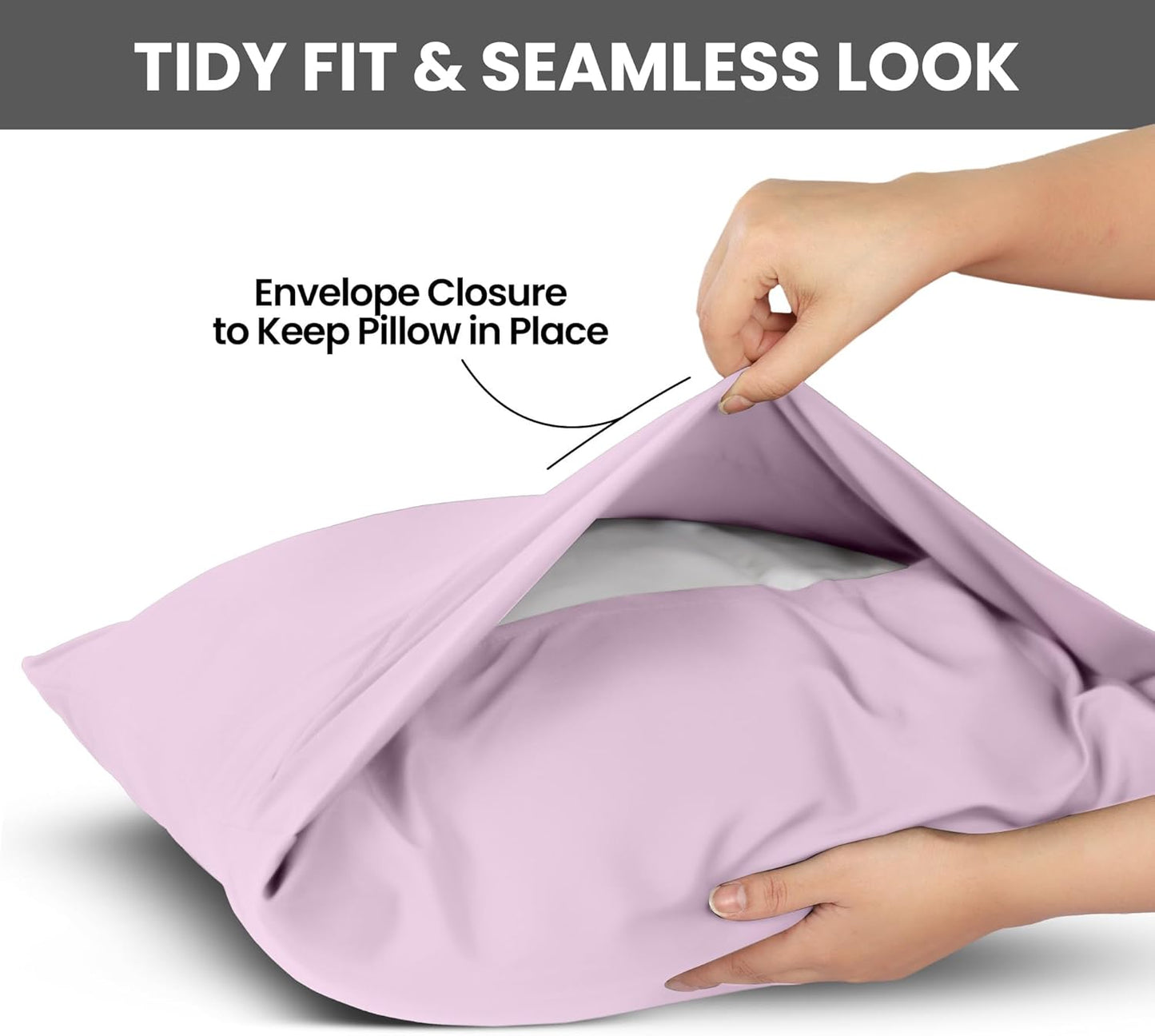 Utopia Bedding Queen Pillow Cases - Soft Brushed Microfiber - Fade Resistant | 20 x 30 Inches, Lavender - 2 Pack