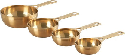 Le Creuset Measuring Cups - Gold Set of 4 (1, 1/2, 1/3, 1/4 Cups) | Durable and Stylish Design
