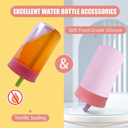 Owala Silicone Straw Replacement - Leak-Proof Food Grade Straws for Kids | 2-Pack, Dishwasher Safe