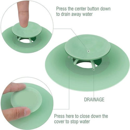 Bathtub Drain Stopper - 5 Pack Silicone Tub Stopper and Hair Catcher, Shower Drain Cover Strainer, Easy Install and Clean, Protects Bathroom and Kitchen Drains from Hair and Debris