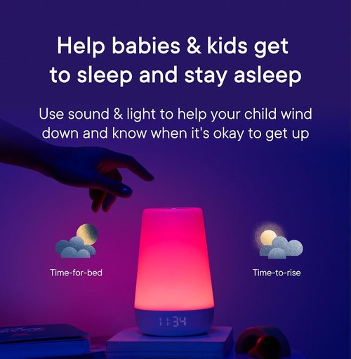 Hatch Rest+ Sound Machine - 2nd Gen Baby Night Light & Alarm Clock | Portable White Noise & Sleep Trainer