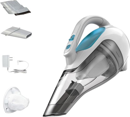 BLACK+DECKER Cordless Handheld Vacuum - Powerful Suction | Rechargeable & Portable for Car and Home