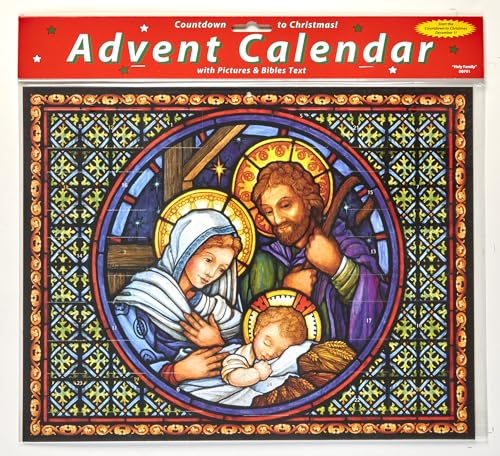 Holy Night Advent Calendar with Bible Text Nativity Story - Christmas Countdown