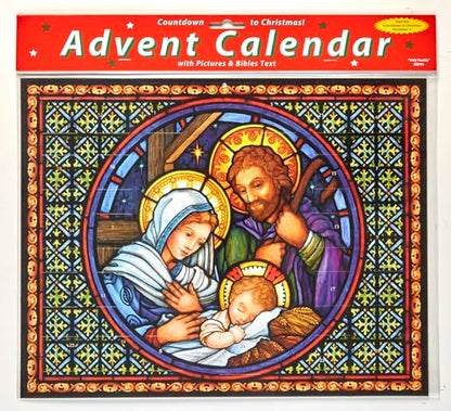 Holy Night Advent Calendar with Bible Text Nativity Story - Christmas Countdown