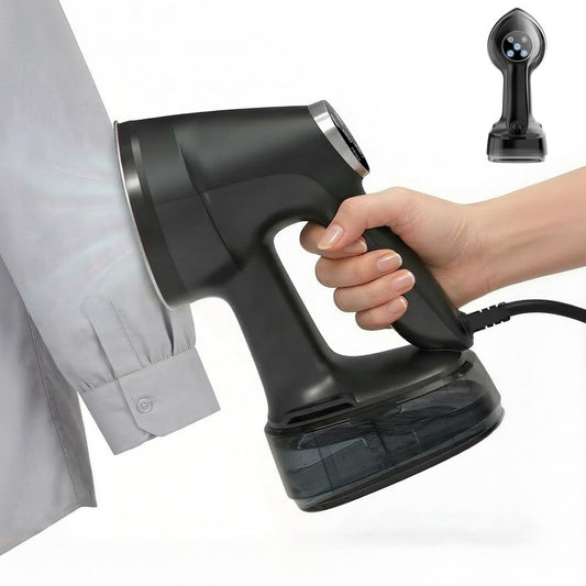 Vacuum Steamer for Clothes Handheld: 2500–3500Pa Adjustable Suction, No Leak & Stable Steam, Steaming & Ironing Portable Travel Garment Steamer, 400ml Tank, 4 Modes, 15s Heat-Up, 110-120V