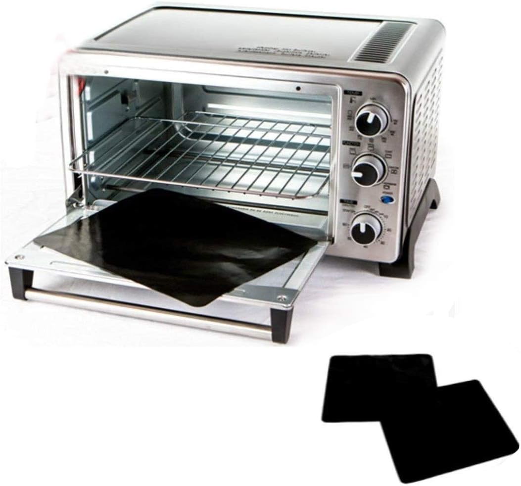 Teflon | 100% Non-Stick Toaster Oven Liner - Prevents Spillovers & Odors | 11" Two-Pack