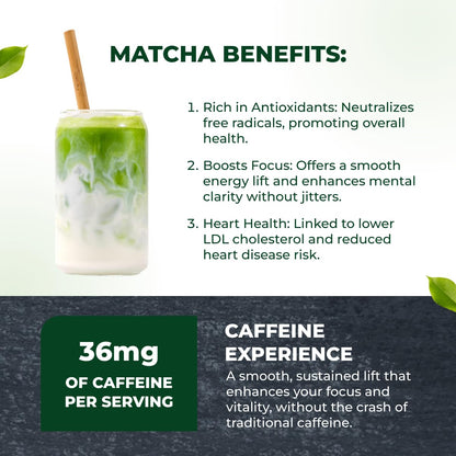 Tenzo Matcha Green Tea Powder - USDA Organic Premium Grade - Authentic Japanese Matcha Tea - Latte Powder - BetterBoost (1.06 Ounce)