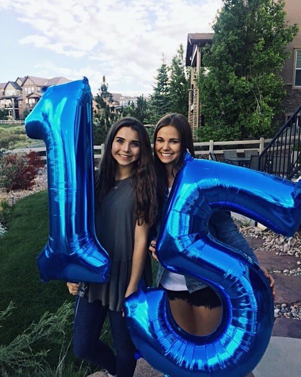 Number 15 Balloon by [Brand Name] - 40 Inch Navy Blue Birthday Decoration for 15th Party