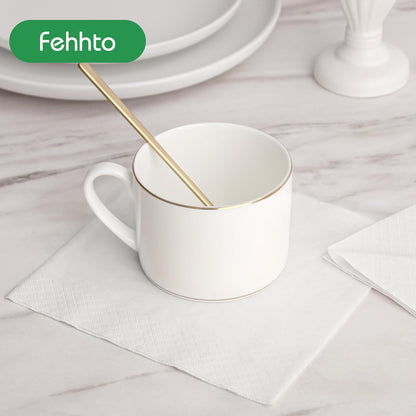 Disposable Napkins - 300 Pack 13"x13" | Eco-Friendly 2-Ply Paper Napkins for Parties & Everyday Use - Soft & Absorbent, White
