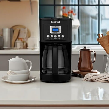 Cuisinart DCC-3200MB Coffee Maker - 14-Cup Programmable with Glass Carafe | Matte Black Finish