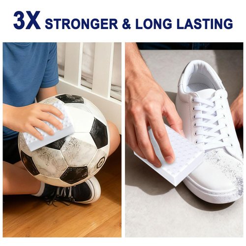 10 Pack Magic Sponge Eraser 3X Thick and Long Lasting Melamine Cleaning Sponges in Bulk - Multi Surface Scrubber Foam Cleaning Pads - Bathtub, Floor, Baseboard, Bathroom, Wall Cleaner （3.9*2.5*1.1in）
