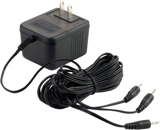 Department 56 AC/DC Power Adapter for Village Collections - 3.15 Inch, Black Design