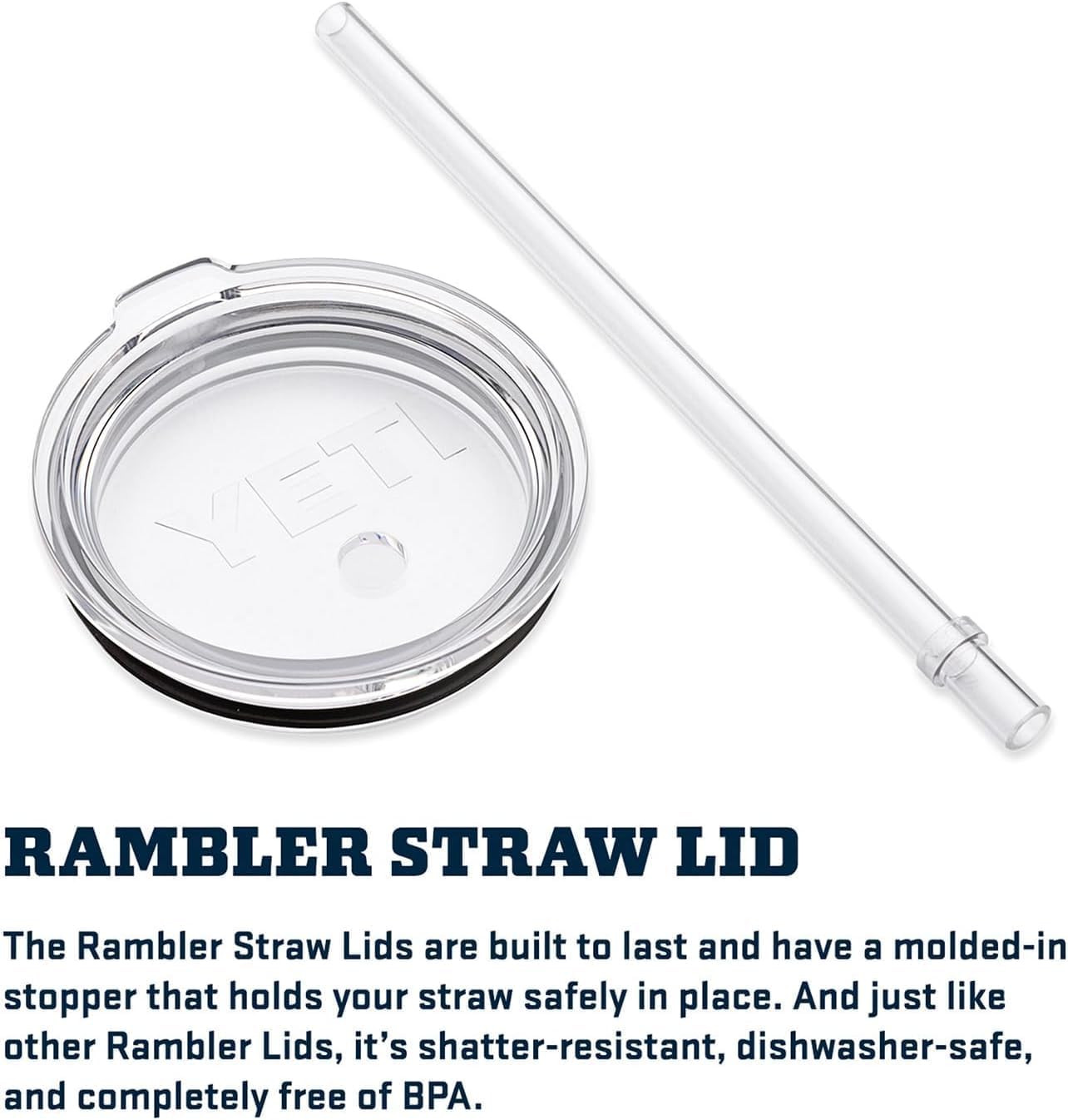 YETI Rambler 35 oz Tumbler - Vacuum Insulated Travel Mug with Handle & Straw Lid, Moon Dust Finish