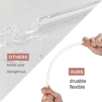 Stanley Replacement Straws - 6 Pack with Cleaning Brush & 4 Color Leak-Proof Plugs | Silicone Caps Included