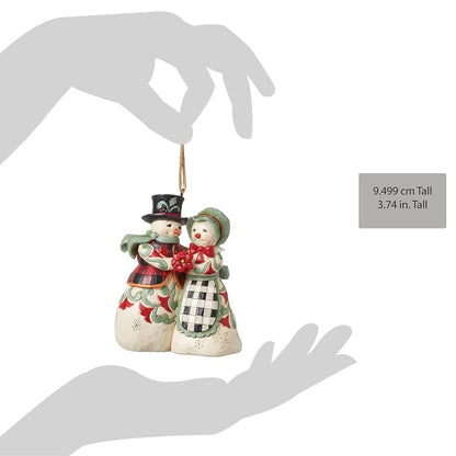 Enesco Jim Shore Highland Glen Snowman Hanging Ornament - 3.74 in, Multicolor