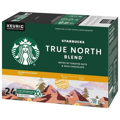 Starbucks True North Coffee, K-Cup Portion Pack for Keurig Brewers (24 Pack)