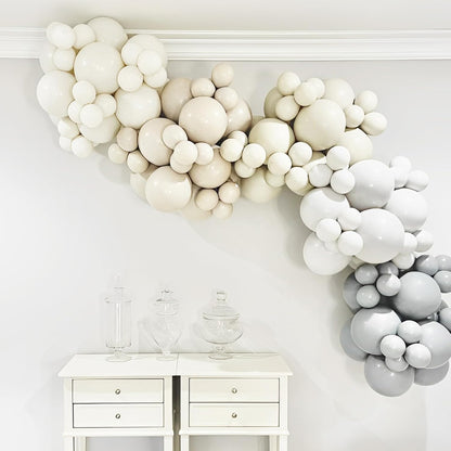Voircoloria Gray Balloons - 66 Pack of 12-Inch Grey Latex Balloons for Celebrations & Events