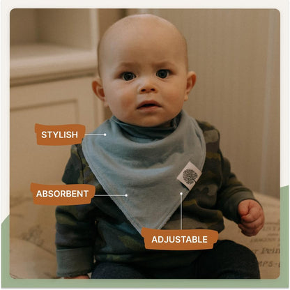 Parker Baby Bandana Drool Bibs - Soft & Stylish Teething Bibs for Boys, Girls & Unisex