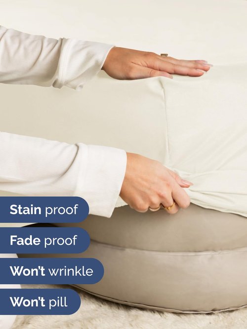 Extra Deep Twin Fitted Sheet - Hotel Luxury Single Fitted Sheet Only - Easily Fits 18 inch to 24 inch Mattress - Ultra Soft, Wrinkle & Fade Free w/Extra Deep Pockets - Breathable & Comfy - Off White