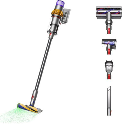 Dyson V15 Detect Cordless Vacuum Cleaner - Powerful Suction | Yellow/Nickel Finish