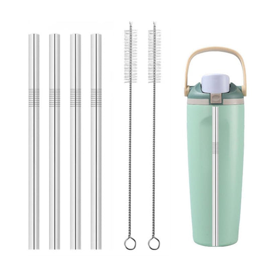 Metal Straw Replacement Compatible With Owala FreeSip Sway 30oz Water Bottle，Reusable Stainless Steel Straws Fit for Owala Water Bottles