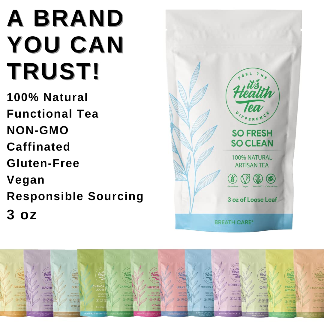 Freshen Your Breath Naturally with So Fresh, So Clean Herbal Tea - Helps Fight Off Bad Breath Through Oral and Gut Health (35 TEA BAGS INCLUDED)