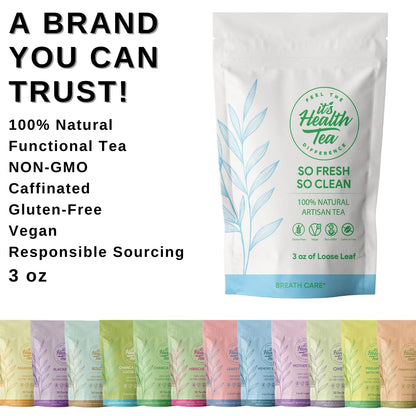 Freshen Your Breath Naturally with So Fresh, So Clean Herbal Tea - Helps Fight Off Bad Breath Through Oral and Gut Health (35 TEA BAGS INCLUDED)