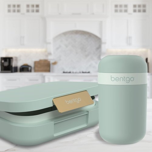 Bentgo Snack Cup - Portable Leak-Proof Snack Container with Dual-Sealing Lid | Dishwasher Safe (Mint Green)