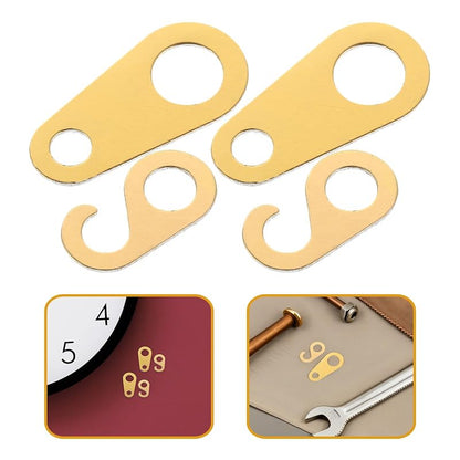 Metal Clock Chain Tabs with Swivel Loop - 4Pcs for Grandfather Clocks