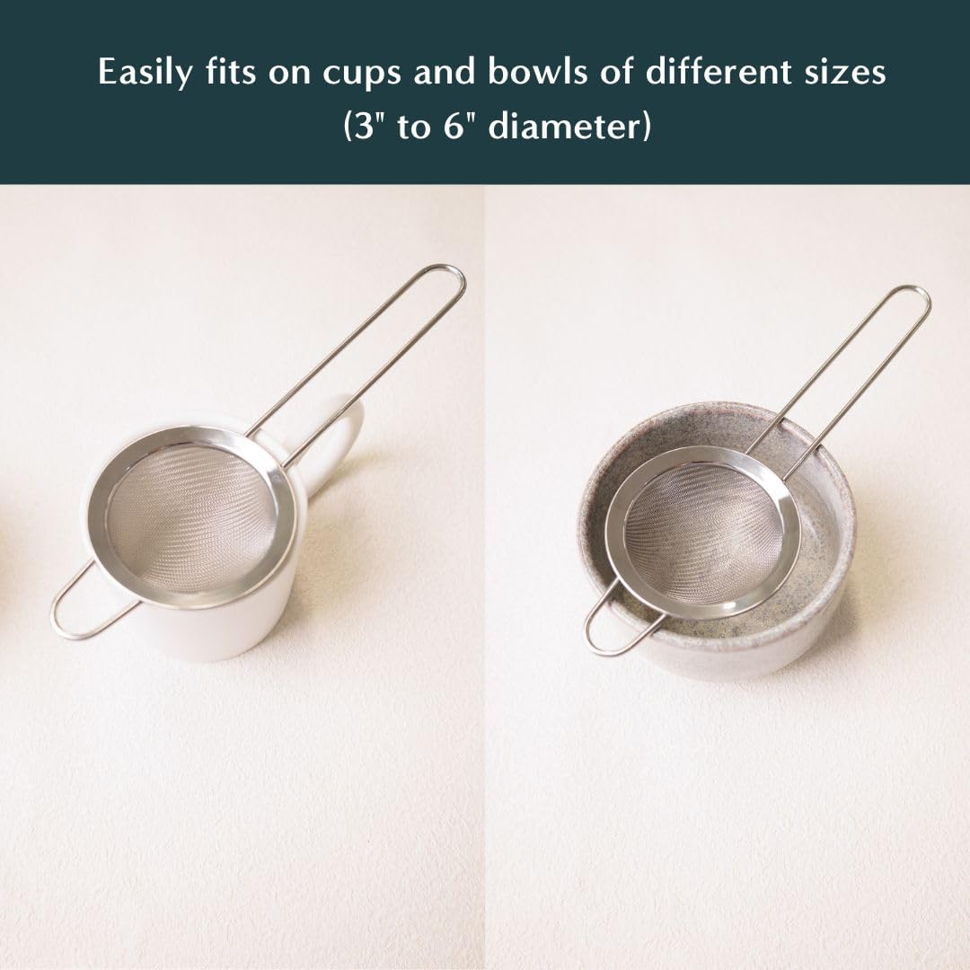 Naoki Matcha Stainless Steel Matcha Tea Sifter with Handle - Eliminate Clumps for Perfect Tea & Lattes