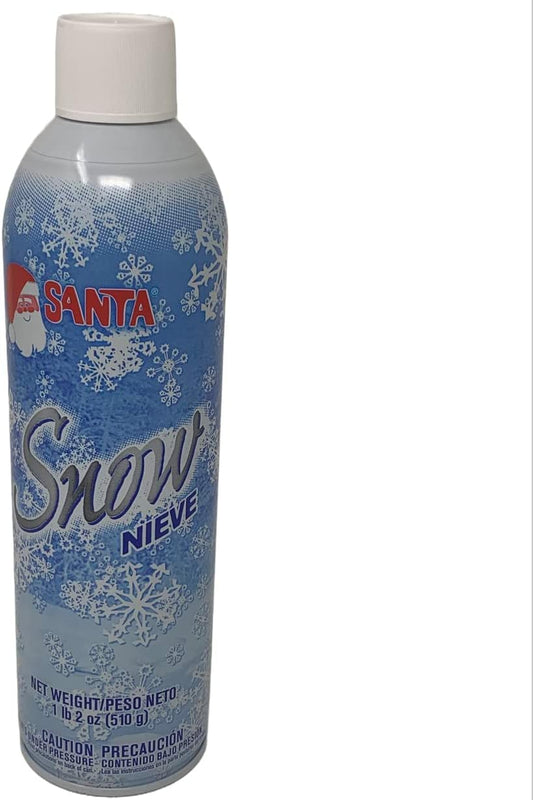 Santa Snow Spray | 18 Oz Artificial Christmas Tree Decoration for Holiday Winter Parties