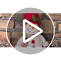 Cllayees 13.5 Inch Lighted Christmas Snowman Table Decor - Style 1