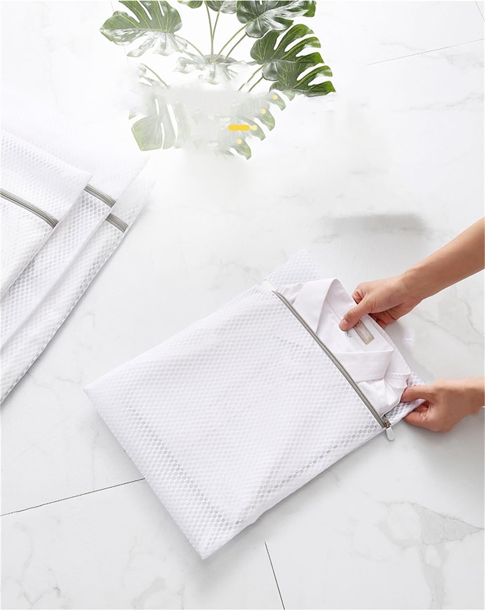 Skiennix Durable Honeycomb Mesh Laundry Bags - 4 Pcs Set for Delicates, 12 x 16 Inches